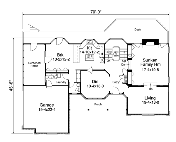 Country Traditional Level One of Plan 86968