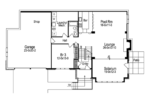 Contemporary Level One of Plan 86969