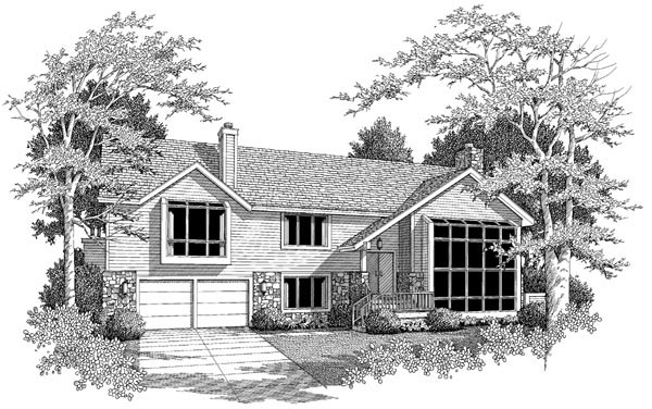 Contemporary Plan with 3510 Sq. Ft., 3 Bedrooms, 3 Bathrooms, 2 Car Garage Picture 5