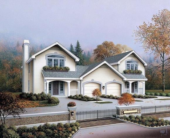 Multi-Family Plan 86979 Elevation