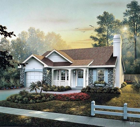 House Plan 86990 Elevation