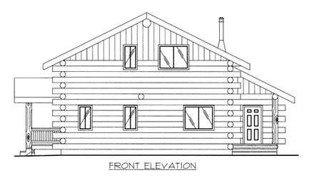 Log Elevation of Plan 87009