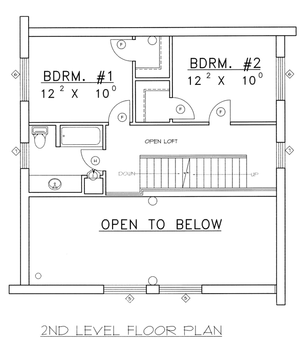 Contemporary Log Level Two of Plan 87024