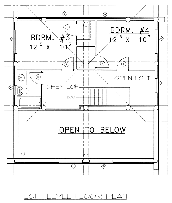 Contemporary Log Level Three of Plan 87024