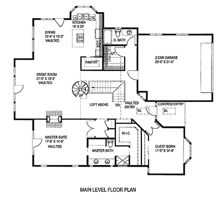 House Plan 87032 First Level Plan