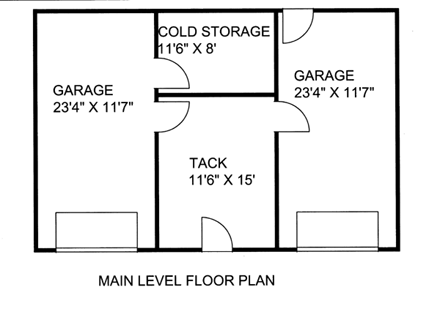 2 Car Garage Plan 87036 First Level Plan