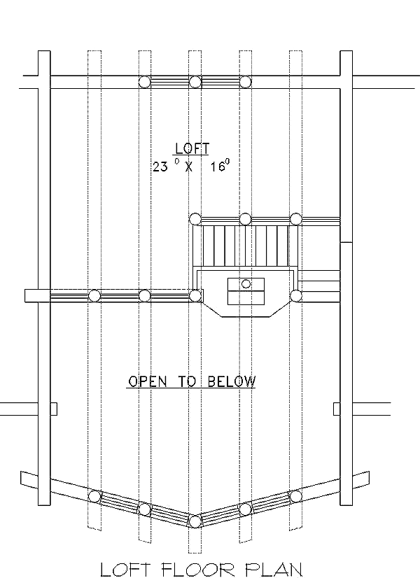 Contemporary Log Level Two of Plan 87058