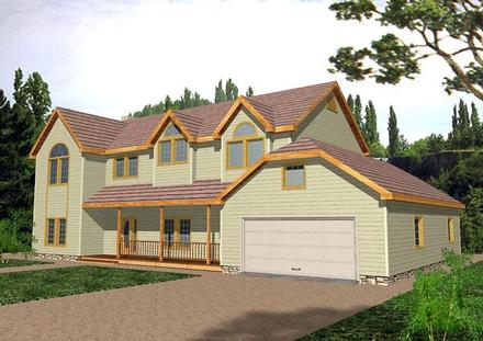 Traditional Elevation of Plan 87076