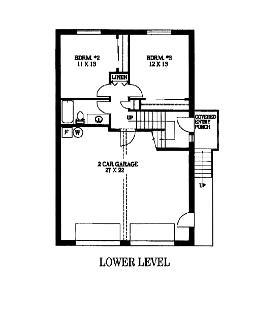 Contemporary Level Two of Plan 87077