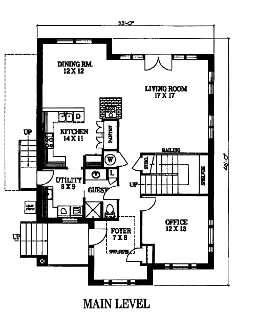 Craftsman Level One of Plan 87080