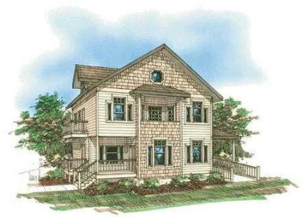 Craftsman Elevation of Plan 87080