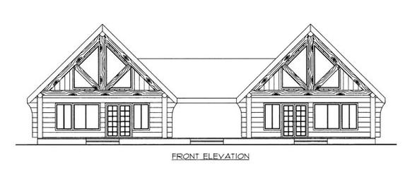 Multi-Family Plan 87085 Elevation