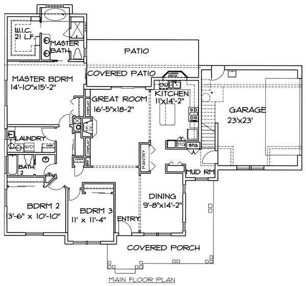 Traditional Level One of Plan 87086