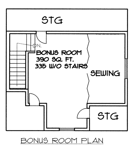 House Plan 87086 Second Level Plan