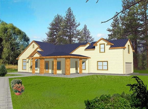 House Plan 87086 Elevation