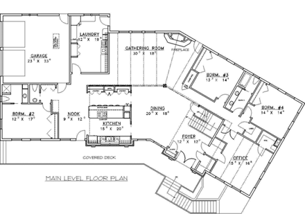 House Plan 87088 First Level Plan