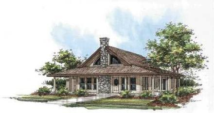 Bungalow Traditional Elevation of Plan 87092