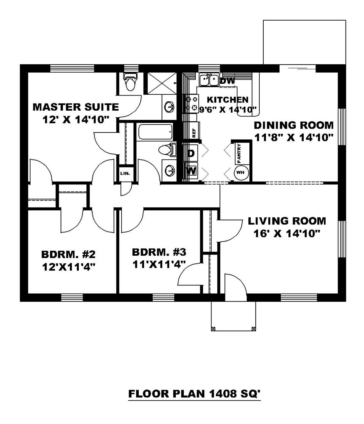 Ranch Level One of Plan 87093