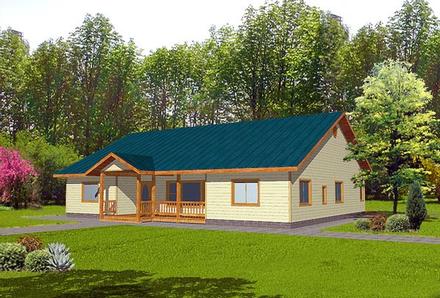 One-Story Ranch Elevation of Plan 87094