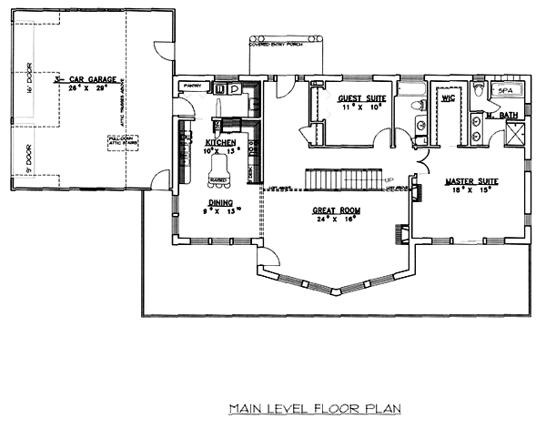 Craftsman Level One of Plan 87096