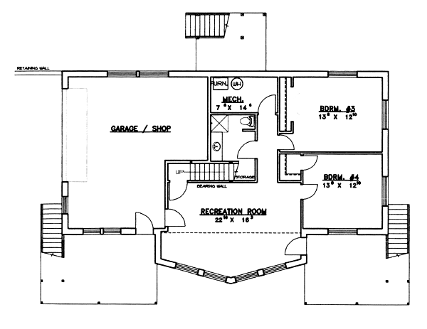 Contemporary Level One of Plan 87104