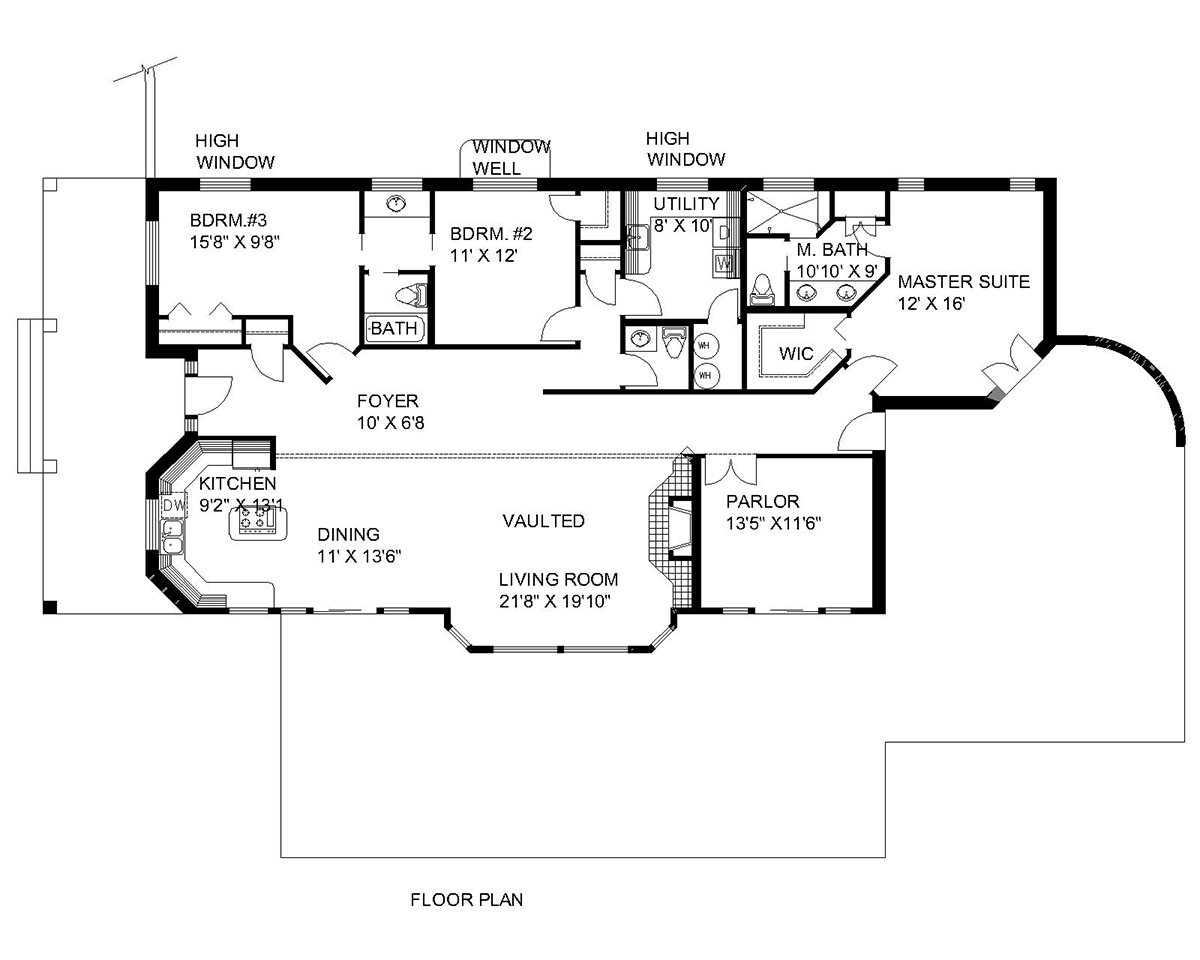 Contemporary Level One of Plan 87105