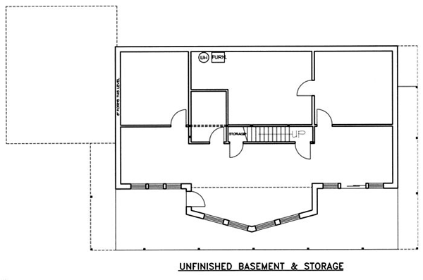 Contemporary Lower Level of Plan 87110