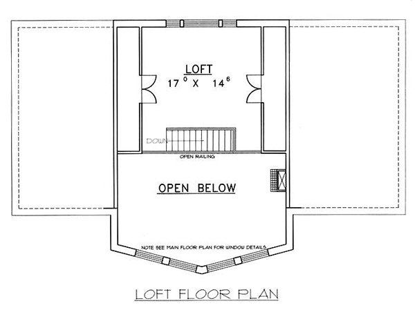 Contemporary Log Level Two of Plan 87115