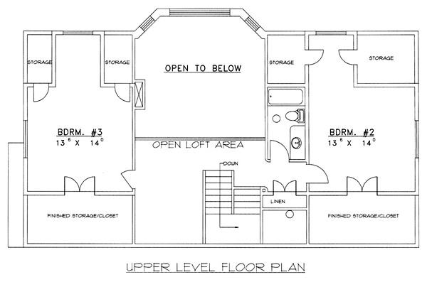 One-Story Traditional Level Two of Plan 87116