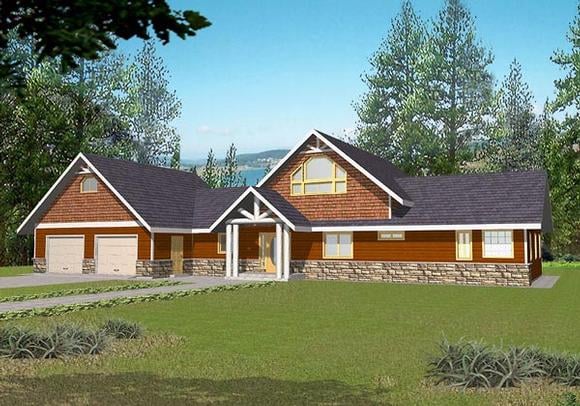 House Plan 87118 Elevation