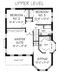 Farmhouse Victorian Level Two of Plan 87120