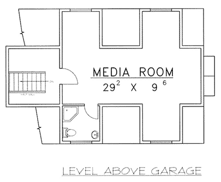 House Plan 87122 Second Level Plan