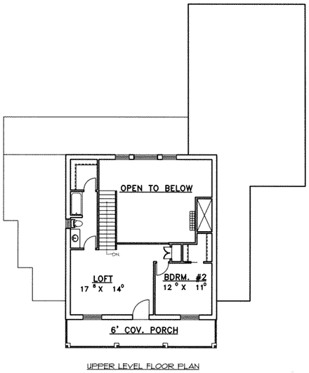 House Plan 87128 Second Level Plan