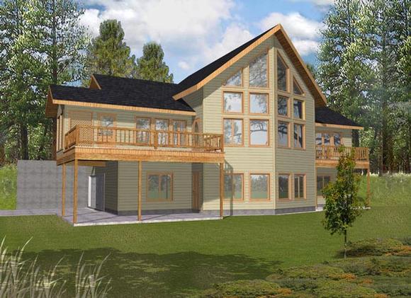 House Plan 87129 Elevation