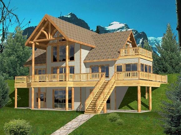 House Plan 87130 Elevation