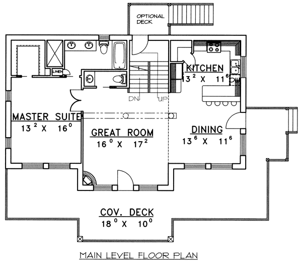 Contemporary Level One of Plan 87134