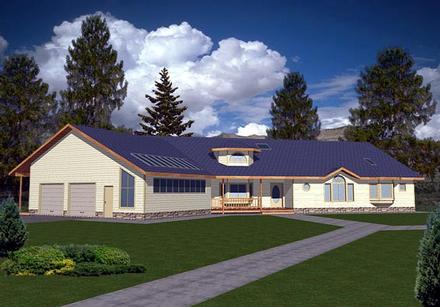One-Story Ranch Elevation of Plan 87139