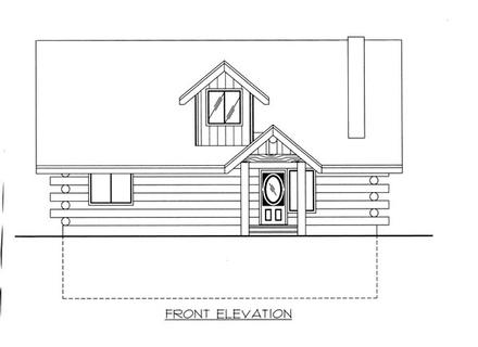 Log Elevation of Plan 87142