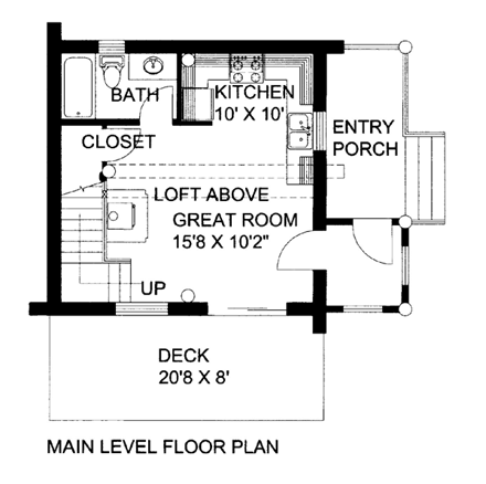 House Plan 87143 First Level Plan