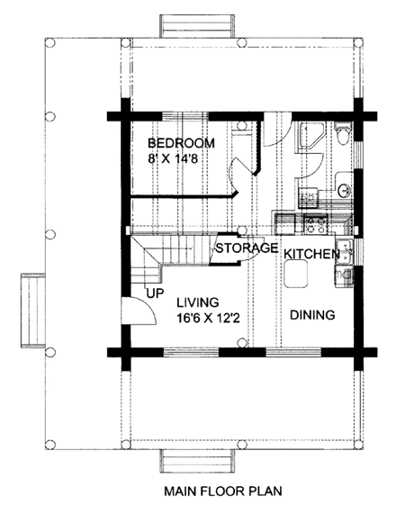 House Plan 87144 First Level Plan