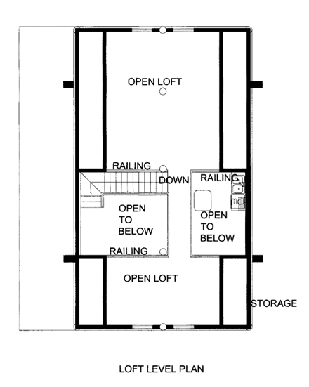 House Plan 87144 Second Level Plan
