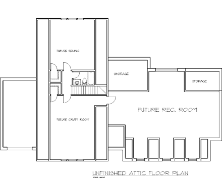 House Plan 87145 Second Level Plan