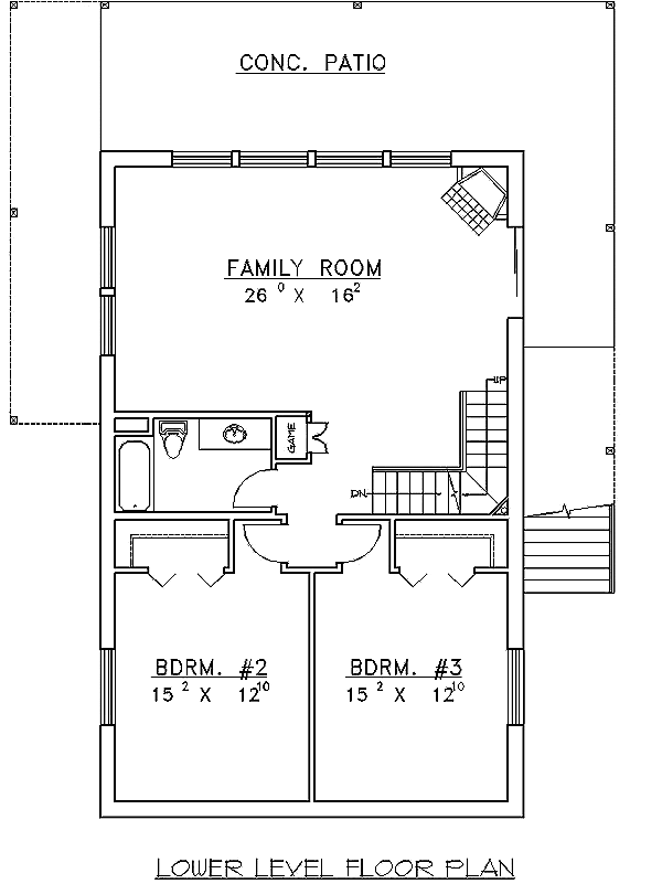 Contemporary Level One of Plan 87153