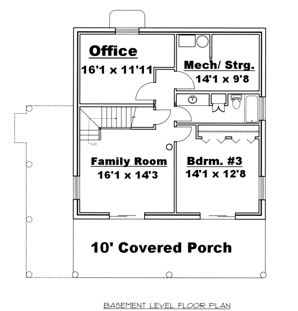 Log Narrow Lot Lower Level of Plan 87162