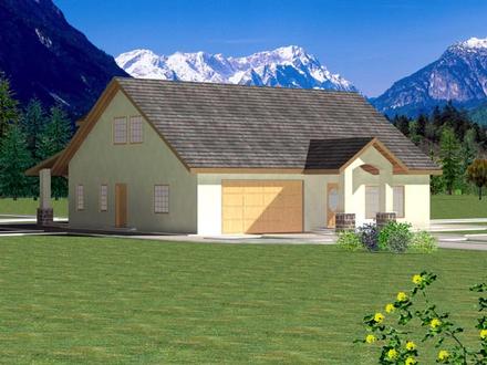 House Plan 87166 Elevation