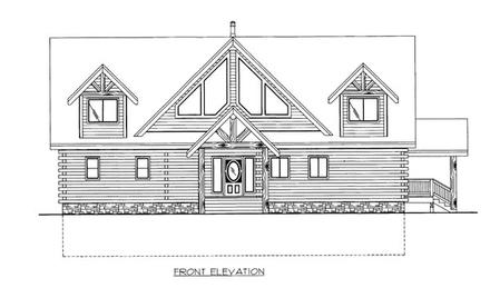 Log Elevation of Plan 87172