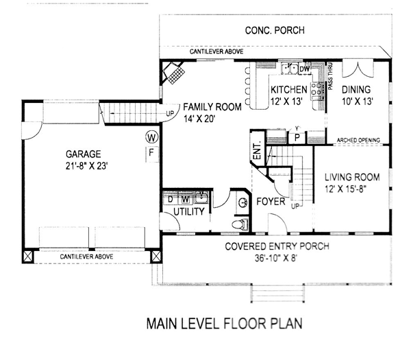 Country Traditional Level One of Plan 87175