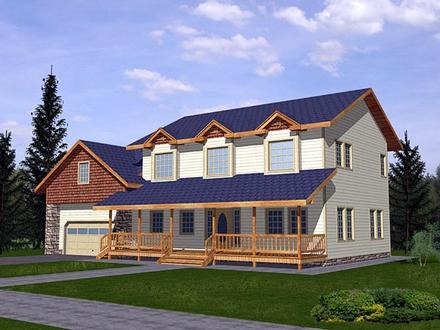 Country Traditional Elevation of Plan 87175