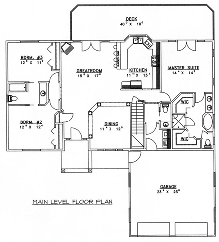 House Plan 87180 First Level Plan