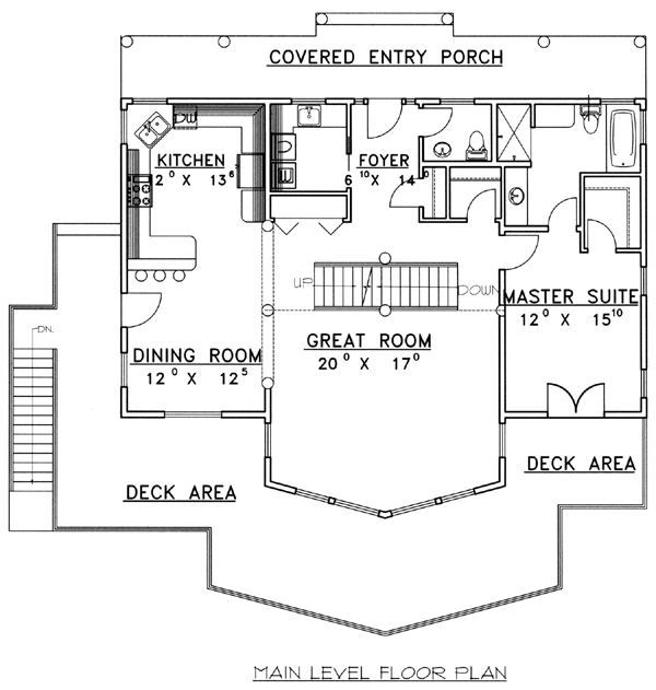 Contemporary Level One of Plan 87189